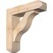 Ekena Millwork Funston Craftsman Smooth Bracket w/ Offset Brace, Douglas Fir, 5 1/2"W x 20"D x 20"H BKT0604X20X20FST04SDF - alternate 1